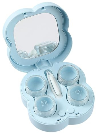 Lunaobrik Máquina Limpiadora De Lentes - Herramienta De Limpieza De Lentes Rápidas Ultrasónicas,Caja De Almacenamiento Impermeable De Cuidado Diario Adecuado Para Viajes Y Viajes De Negocios