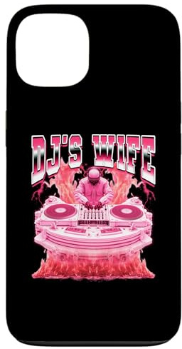 Tocadiscos DJ's Wife Disc Jockey Estilo Bootleg de los 90 Carcasa para iPhone 13
