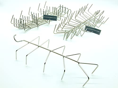 AlcoFermBrew Smoker Hooks for Fish Fillet x 10 pcs | Stainless Steel, Modern, Polished, Rust Resistant