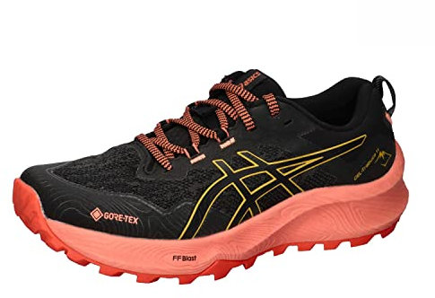 ASICS Trabuco 11 GTX, Sneaker Donna, Black/Sandstorm, 39.5 EU