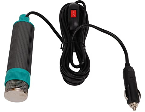 Kraftstoffförderpumpe 12 V Tragbare Elektrische Öl-Wasser-Absaugpumpe mit 5 M Kabel Transferflüssigkeit Dieselkerosin für Wohnmobilanhänger