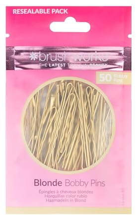 Brushworks Blonde Bobby Pins - 50 Pieces