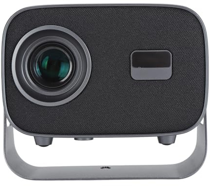 4k, Miniproyector de Películas con Enfoque Eléctrico de Proyección de Corto Alcance con Soporte Ajustable de 360° para Cine en Casa (Enchufe de la UE)