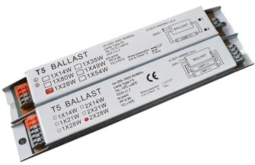 VISIYUBL Ballast électronique T5 for Lampe Fluorescente, 220-240V AC, 2x54W/2x14W/1x21W/2x21W/2x28W/2x35W/1x54W(2x14W)