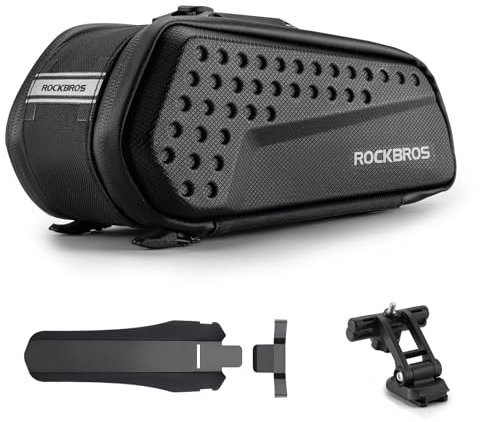 ROCKBROS Satteltasche Fahrrad Satteltaschen mit Schutzblech für Rennräder und Mountainbikes Elektrofahrrad Wasserabweisend Radsportzubehör 1,3L