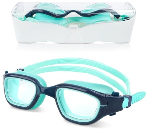 Jognee Schwimmbrille Kinder,Taucherbrille Kinder 6-14 Jahre,Anti-Beschlag UV-Schutz,Bruchsicher,Wasserdicht, Schwimmbrillen,Taucherbrille für Jungen & Mädchen