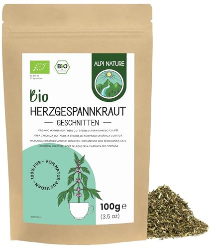 Alpi Nature Agripalma Infusión Orgánica 100g, Hierba de Agripalma Seca y Cortada, Té Suelto