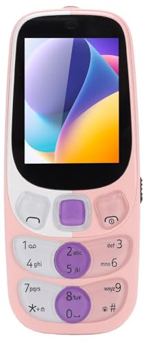 Annadue Senior Mobiltelefon med Triple Sim, 2.4in Big Button, 2G GSM Flip -telefon för äldre, Mobil med Ficklampa och FM -radio, 3000mAh (PINK)