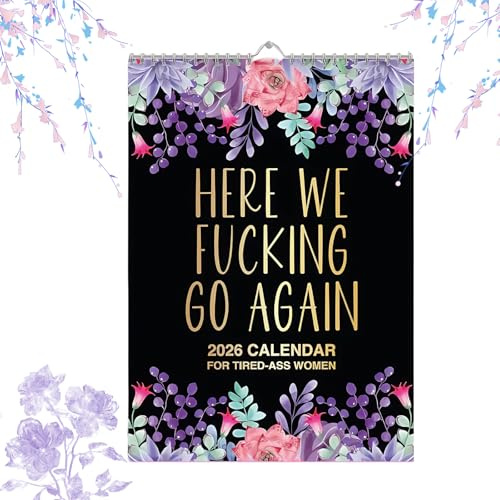 Wall Calendar 2026 For Tired Women, 2026 Calendar Uk Funny Wall Calendars Planner Schedule Management Planner Home Office Organiser Calendars For Planning And Organizing