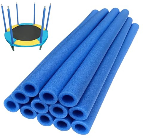 Fierudeng 12 Piezas Fundas De Espuma para Poste De Trampolín, 40 Cm Fundas Protectoras para Postes De Cama Elástica, Protector De Tubo, Acolchado, Accesorios para Toldo para Niños