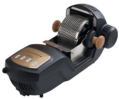 AiODiO Tostador de café Compacto, 1500 W, Totalmente automático, con diseño Compacto y 7 Niveles de tueste seleccionables; Ideal para cafeterías, restaurantes, el hogar y la Oficina.