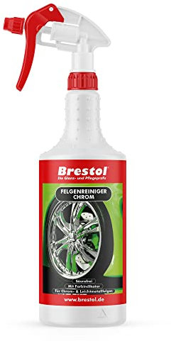 Brestol Felgenreiniger Säurefrei 750 ml gebrauchsfertig inkl. Sprühkopf Profi - für Chromfelgen Alufelgen Stahlfelgen - pH-neutral Chrom