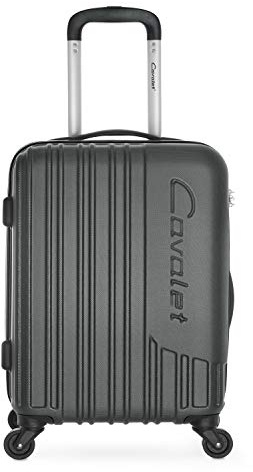 Cavalet Malibu - Leichter Handgepäck Trolley, Kabinengepäck Koffer 54 cm, 35 Liter, ABS, TSA Schloss, Graphite