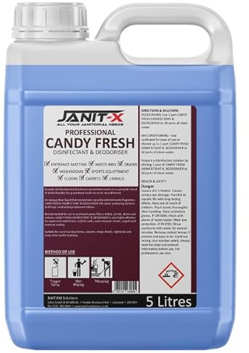 Janit-X Candy Fresh Disinfectant & Deodoriser 5 Litre (without pump, 2 Bottles)