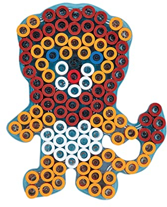 HAMA Transparente Löwenplatte – für Bügelperlen Größe MAXI – Basteln ab 3 Jahren, groß