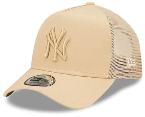 New Era New York Yankees MLB Tonal Mesh Olive A-Frame Justerbar Trucker Cap