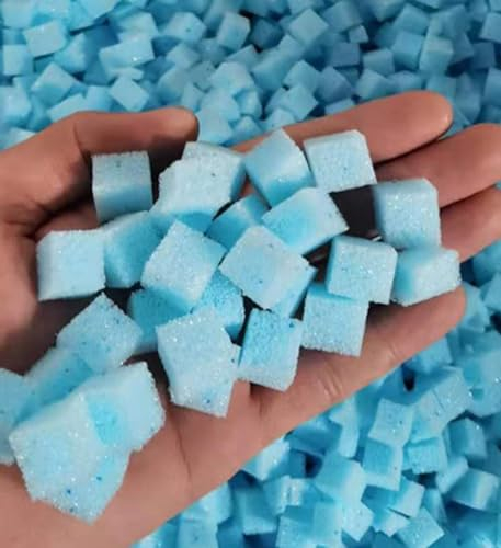 1,5 kg strimlad minnesskum kudde smulor, bönpåse fyllning för soffa ryggstöd kudde lindra tryck, gör-det-själv plyschdocka hundbädd fyllning (1 000 g (35,3 oz))