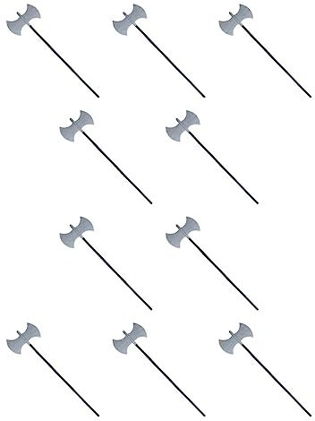 susiodeu 10 Pieces Halloween Dressing Accessories Interesting Interesting Simulation Trident Axe Sickle Costume Prop Clothing Accessory, Sickle