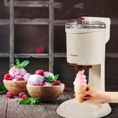 Machines à crème glacée, machine à crème glacée molle, maison bricolage cuisine automatique mini machine à crème glacée molle aux fruits, machine à crème glacée bricolage haute capacité 1l, rapide