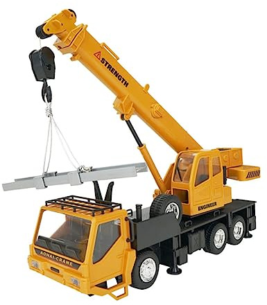 Alasum Vehículo de Ingeniería Naranja con Control Remoto para Niños, Grúa de Juguete Giratoria 320 Grados, Batería 3.6v, Material Abs, Adecuado para Cumpleaños y Hogar