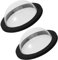 Milisten 2pcs Pond Floating Cover Dog Playground Window Doggie Fence Window Swimming Pool Chiller Pool Fountain with Lights Dome Shape Fish Tank Frog Fountain Pet Dome Window Eva Black
