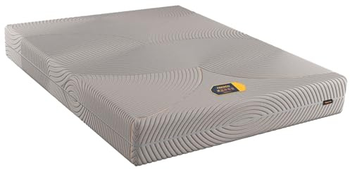 Arreditaly Materasso Matrimoniale Memory Foam Double Face H3/H4 Ergonomico Medio Rigido Sfoderabile Traspirante Con Supporto Ortopedico 160 x 190 x 23 Cm Colore Grigio (Matrimoniale)