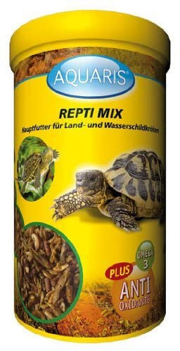 Aquaris Repti Mix - Schildkrötenfutter - 55 g / 250 ml. Hauptnahrung Wasserschildkröten Futter von Wasserschildkröten und Sumpfschildkröten mit Gammarus und Shrimps