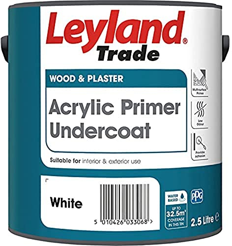 Leyland Trade Acrylic Primer Undercoat - White 2.5L