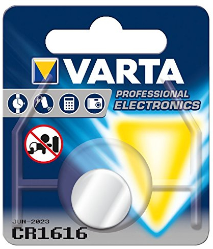 Varta 6616112401 – PILA LITIO, CR-1616, 3 V, colore: argento