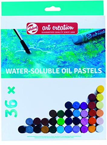 Talens Art Creation Set Wasserlösliche Ölpastellkreiden mit 36 Farben | Wassermischbare Wachsmalstifte