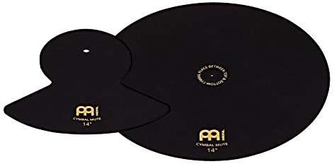 Meinl Cymbals Cymbal Mute Schlagzeug Becken Dämpfer 14 Zoll (35,56cm) für geräuscharmes Üben Zuhause – Drumset Zubehör, Schwarz (MCM-14)