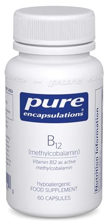 Pure Encapsulations Vitamin B12 Methylcobalamin 1000 UG - Advanced Vitamin B12 for a Healthy Nervous System - 60 Capsules