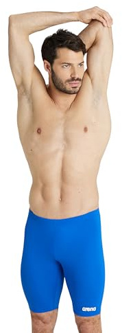 Arena Slip da Uomo Solid Team Core Poly Swim Jammer Racing, Colore: Blu Reale/Bianco, 12A/14A