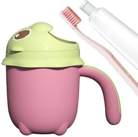 Youngwier Wasserfall-Bad-Spüler, Baby-Shampoo, Wasserfall-Badetasse – Wasserfall-Spülbecher mit 7 Wasserlöchern zum Zähneputzen, Haare waschen, Blumen gießen, Baden