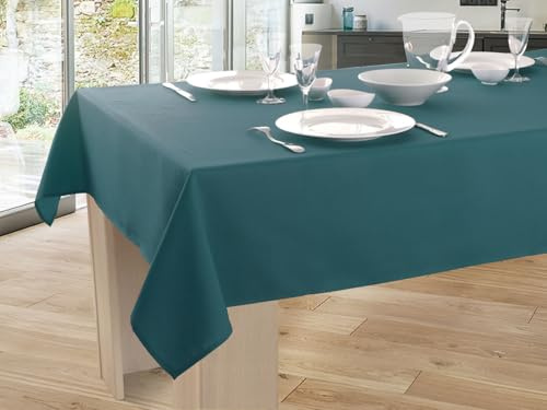 Nappe Unie Anti-Taches Bleu - Rectangle 150 x 200 cm