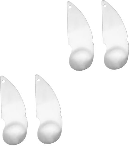 MAGICLULU 2 Juegos Cortador De Kiwi Kitchen Gadgets Pelador De Kiwi Novedad Sembradora Cucharas De Fruta De Carne Cucharas Cortadoras De Acero Inoxidable 304 Silver 2 Piezas * 2