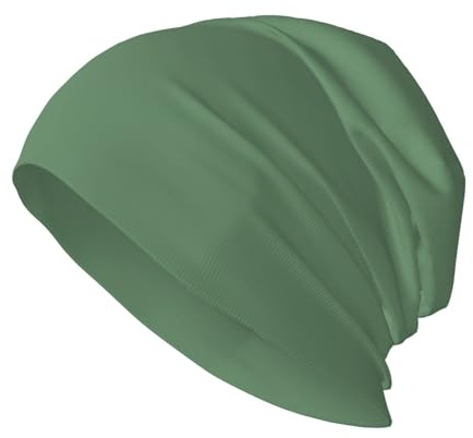 BROLEO Cappello invernale lavorato a maglia con stampe verdi melone per adulti, berretto casual, cappello elastico senza orlo, unisex