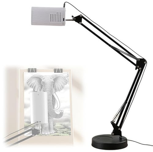 Proyector de dibujo para trazar y pintar, enfoque ajustable, corrección de tamaño de imagen, ideal para niños y adultos