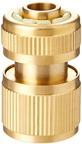 Silverline 196506 Quick Connector Auto Stop Brass 1/2 Female, Gold
