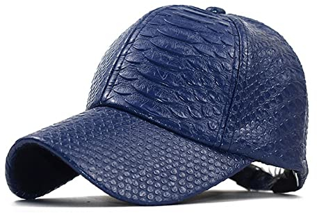 Baseball Cap Damen Basecap Kappe Herren Unisex Mütze Hut Baseballkappe Vintage Braun Silber Reife Leder Hut Sommer Outdoor Sports Golf S Für Männer Frauen Hüte Einstellbar Blue
