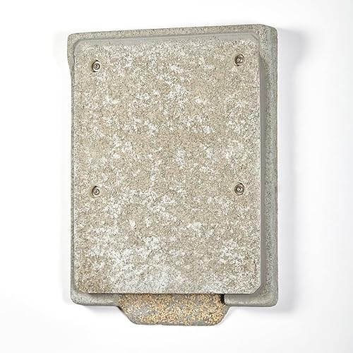 HASSELFELDT Fledermaus Fassadenflachkasten aus Holzbeton mit Rückwand | Fledermausquartier | Fledermauswochenstube | Großraumhöhle | Sommerquartier| Fledermauskasten| Fledermaus-Haus | Selbstreinigend