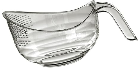 Folpus Rondella di Riso, Ciotola per Colino, Scolapiatti per, Scodella da Cucina per, Grigio