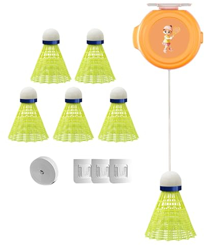 Badminton-Trainer – Rebound-Badminton-Trainer-Set | PP-Badminton-Solo-Ausrüstungsübung | Innovatives Badminton-Selbsttrainingsset, Badminton-Trainer für Hand-Auge-Koordination, Beweglichkeitstraining