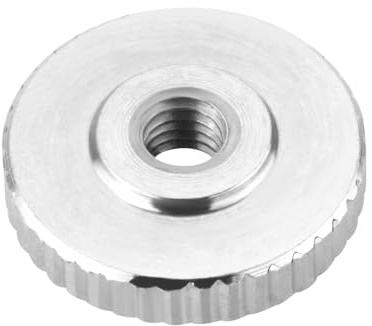 SOTOOLS - 10 dadi zigrinati M3 in acciaio inox SS304 piatto, in acciaio inox V2A, DIN 467, forma piatta, Ø 12 mm, altezza 3 mm, vite zigrinata per ingegneria meccanica e molto altro ancora