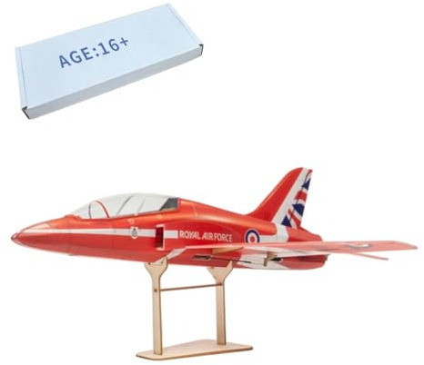 ExPrismarx Avión RC, mini flecha roja F-15 2.4G 3 canales multiprotocolo RC modelo de avión con motor, regalo para adultos principiantes (kit versión individual)