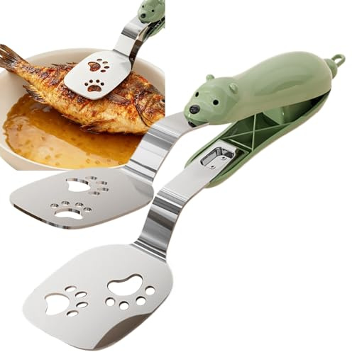 Pinze da cucina – Morsetti da bistecca utensili per grigliare | Pinze da bistecca | per campeggio all'aperto barbecue insalata pane carne pancetta frittura servire
