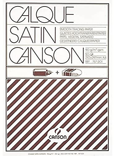 Canson 200757201 - Hochtransparentes Zeichenpapier, A4, mehrfarbig