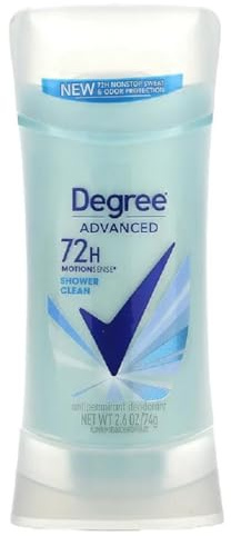 Degree MotionSense Invisible Solid Anti-Perspirant & Deodorant - Shower Clean 75 ml (Pack of 2)