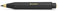 Kaweco CLASSIC SPORT Fallbleistift Black 3.2 mm 5B I Minenbleistift aus hochwertigem Kunststoff in Klassischem Design I Druck-Bleistift nachfüllbar in Schwarz I Druckminenbleistift 10,5 cm