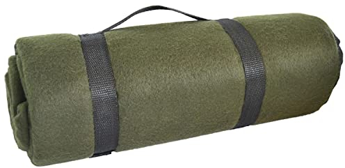 Wasserabweisende US Army Style Outdoor Fleece Decke Picknickdecke Schlafdecke Unterlage Oliv
